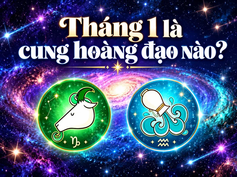 Tháng 1 có hai cung hoàng đạo bao gồm: Ma Kết và Bảo Bình